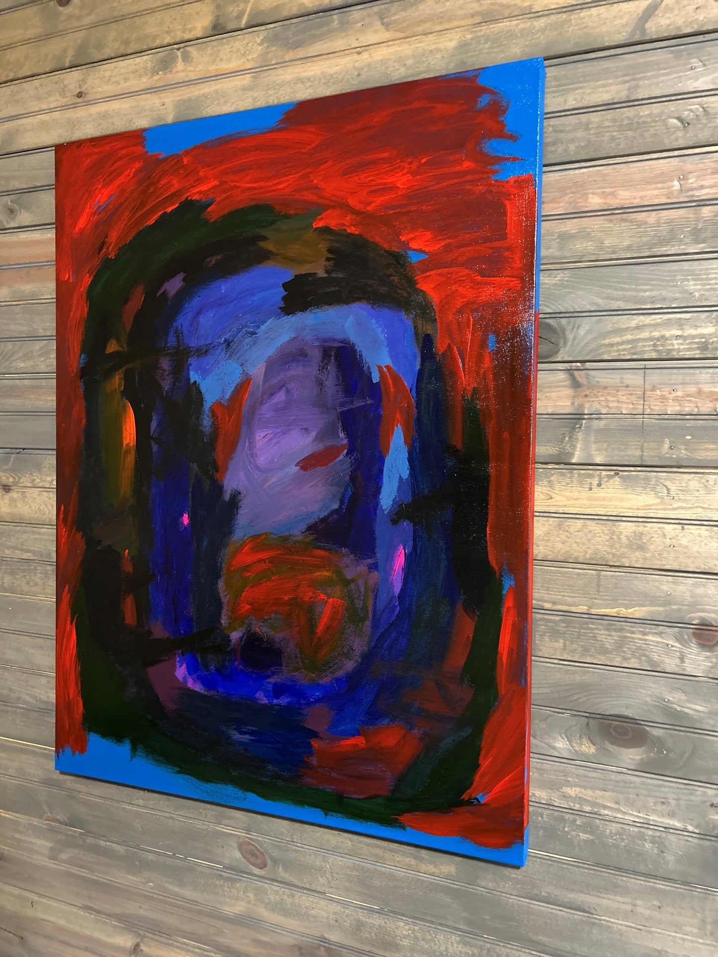 Abstract Painting |30x40| Collision of Past, Present and Future