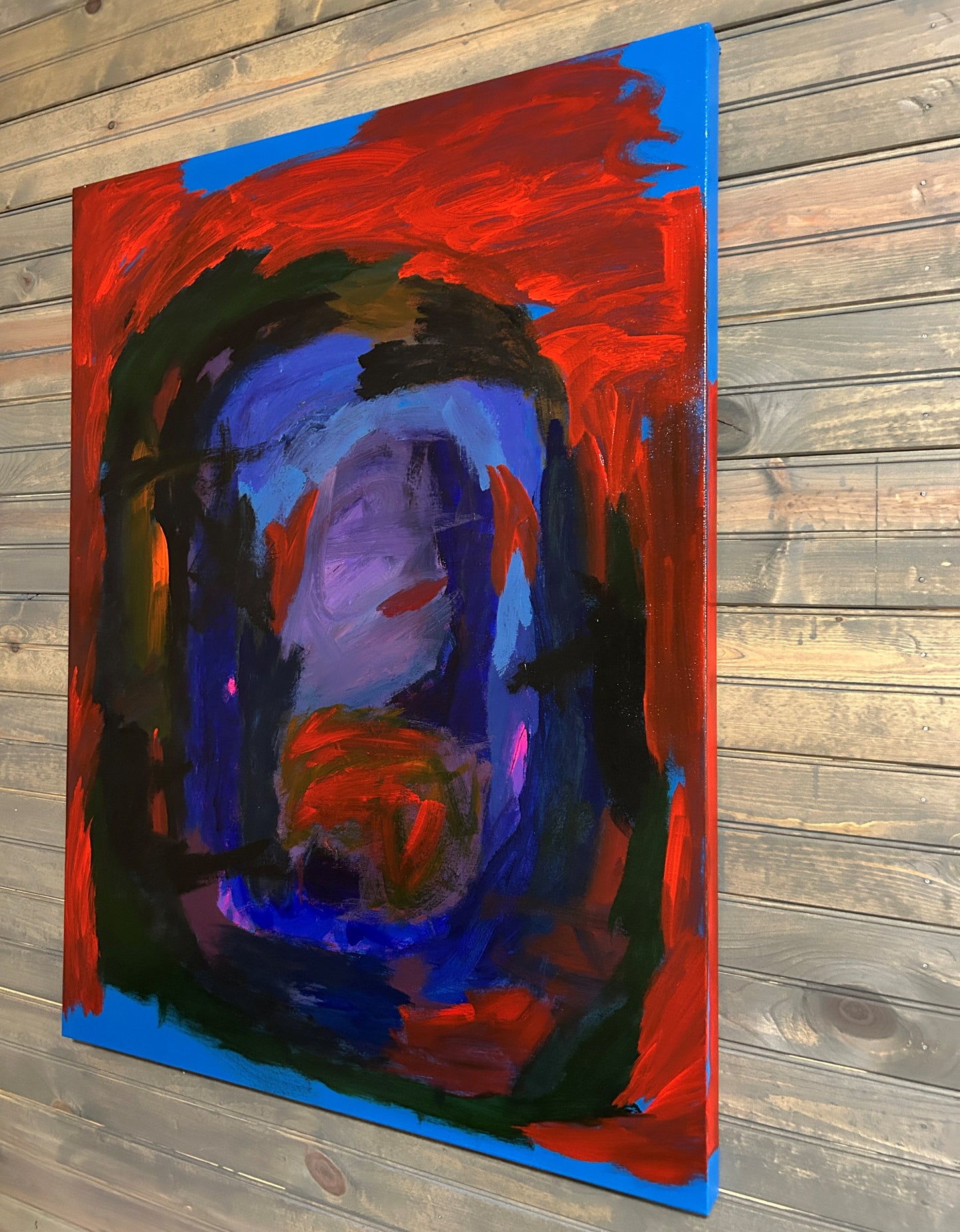 Abstract Painting |30x40| Collision of Past, Present and Future