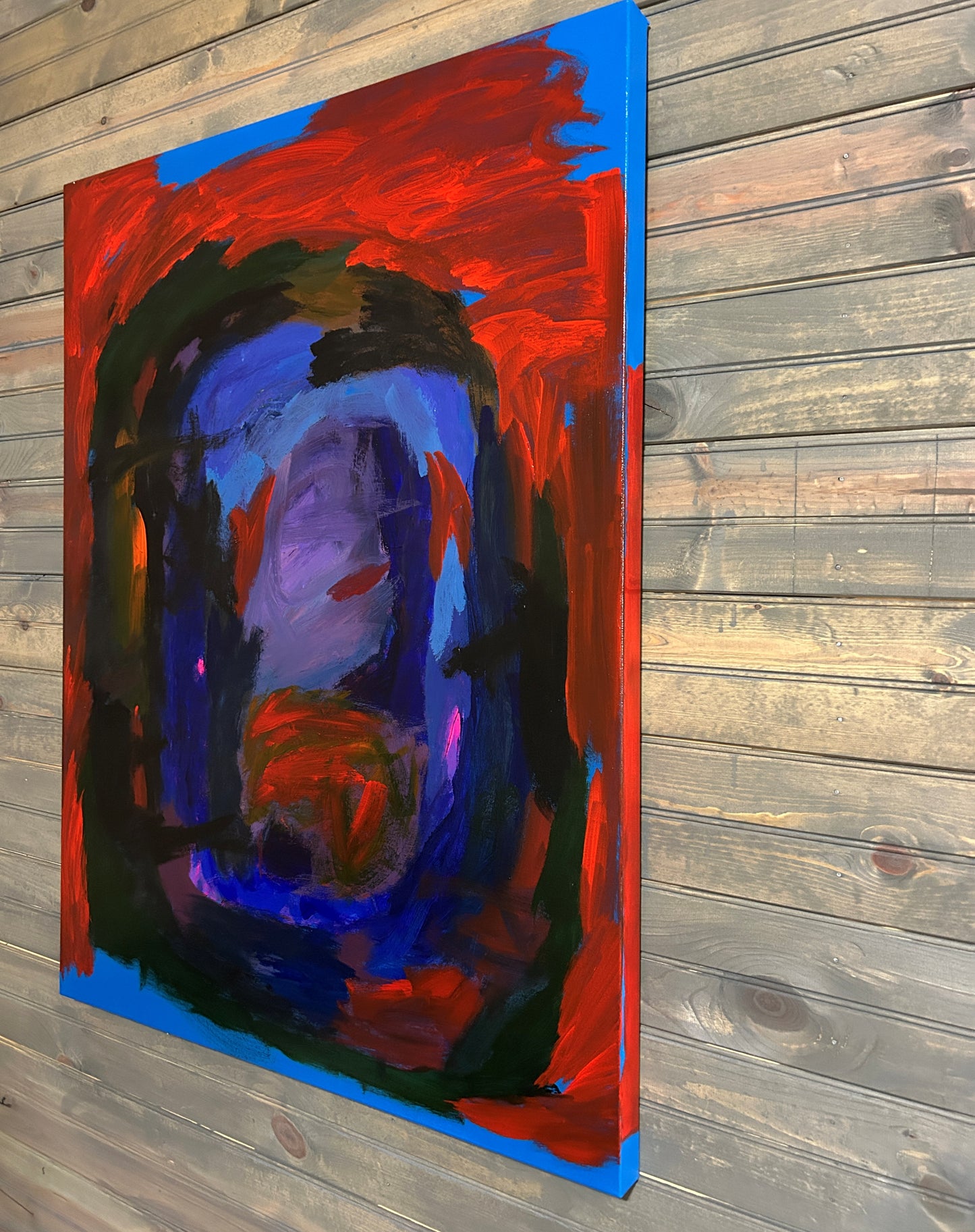 Abstract Painting |30x40| Collision of Past, Present and Future