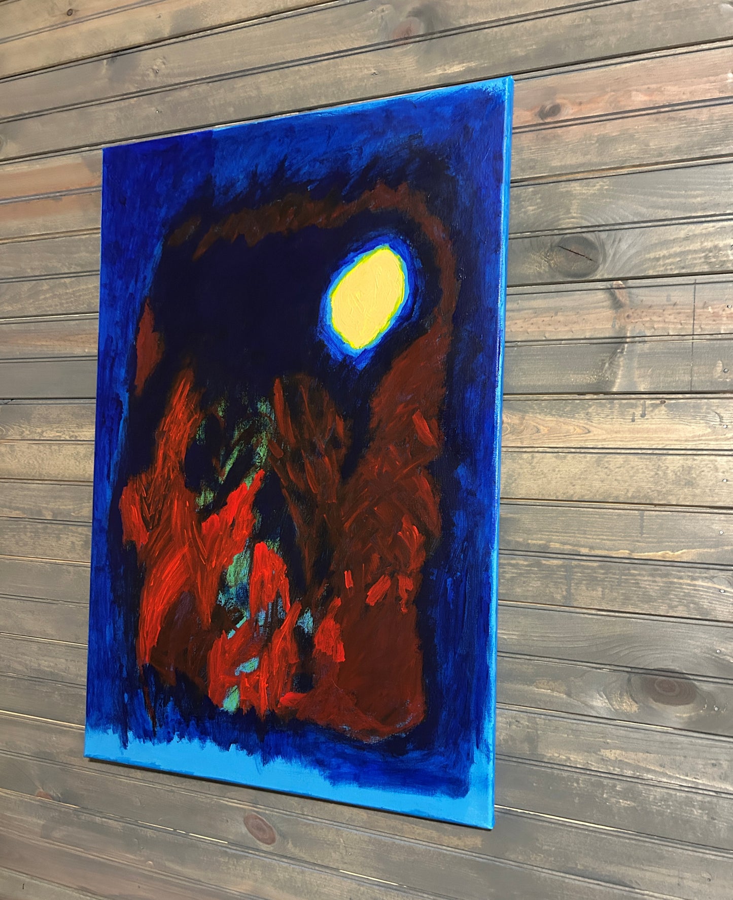 Abstract Painting |24x36| Lake Martin At The Witching Hour